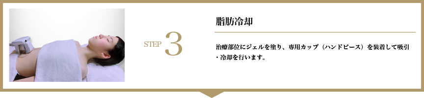 脂肪冷却ステップ3